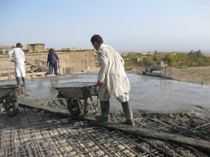 TIE's Farza school under construction
