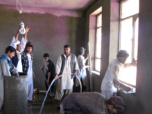 TIE's Farza school under construction